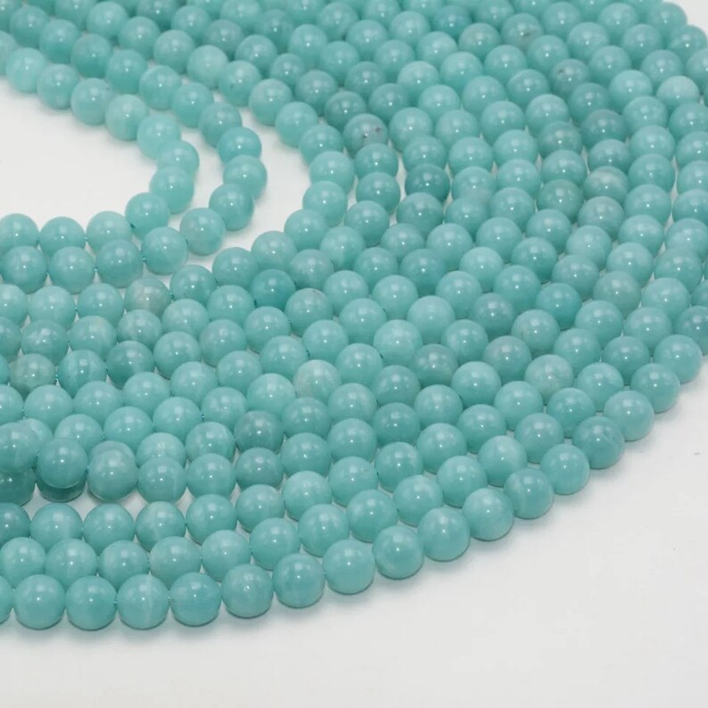 Natural Good Color Amazonite Beads AAA Quality 8MM Size available,Round Beads,Smooth Round Beads,Jewelry Making,Polished Amazonite Beads