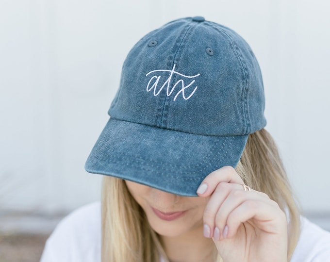 ATX Embroidered Pigment-Dyed Baseball Cap - ADULT SIZING