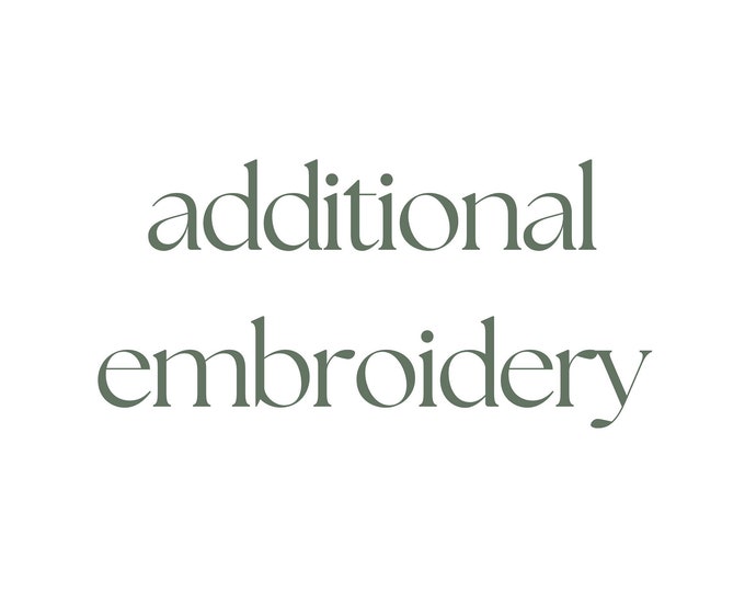 Additional Embroidery for Baseball Caps