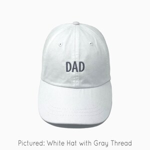 Dad Embroidered Pigment-Dyed Baseball Cap (Block Condensed Font) - ADULT SIZING