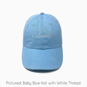 Colorado Embroidered Pigment-Dyed Baseball Cap (MoonTime Font) - ADULT SIZING