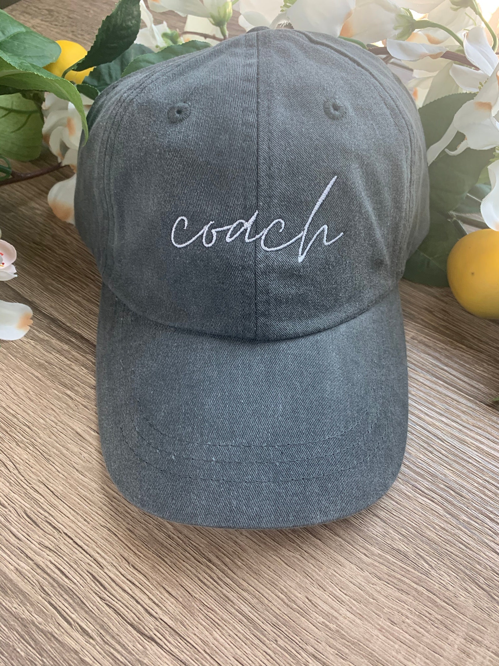 Coach Embroidered Pigment-Dyed Baseball Cap | Etsy