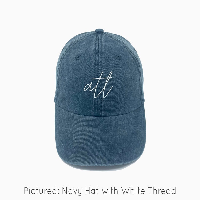 104 BC Pigment-Dyed Baseball Cap | Blue Jean Washed Cotton Canvas Low Profile Cap With Brass Buckle - View #6