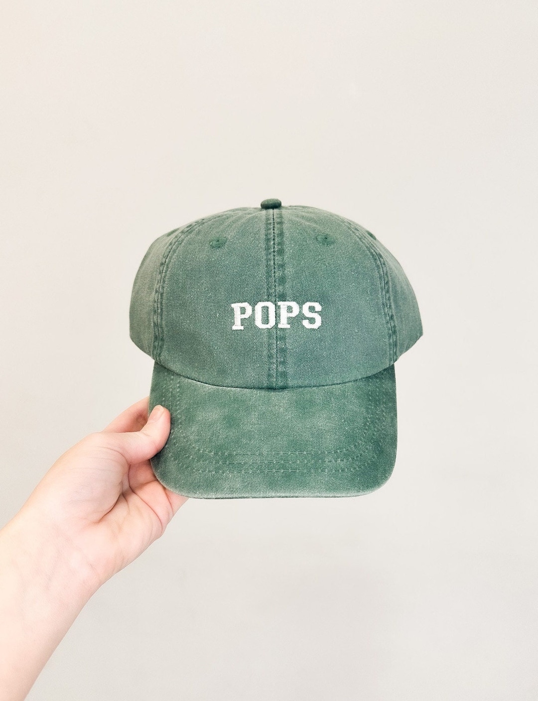 Trendy Apparel Shop Embroidered Dad Hat - Low Profile Cotton Twill Cap, Adjustable, One Size Fits Most - View #3