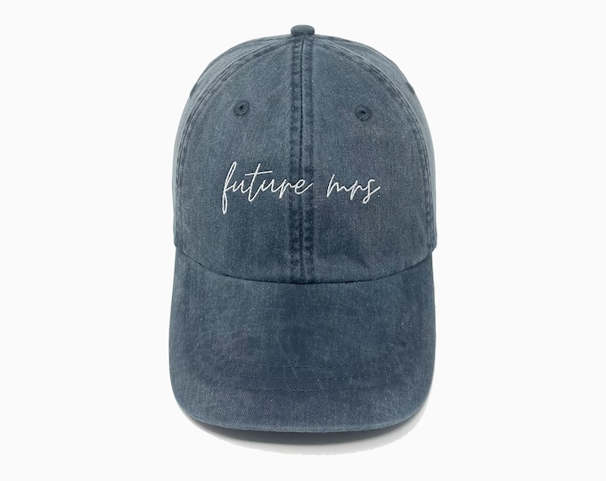 Future Mrs Embroidered Pigment-Dyed Baseball Cap (MoonTime Font)