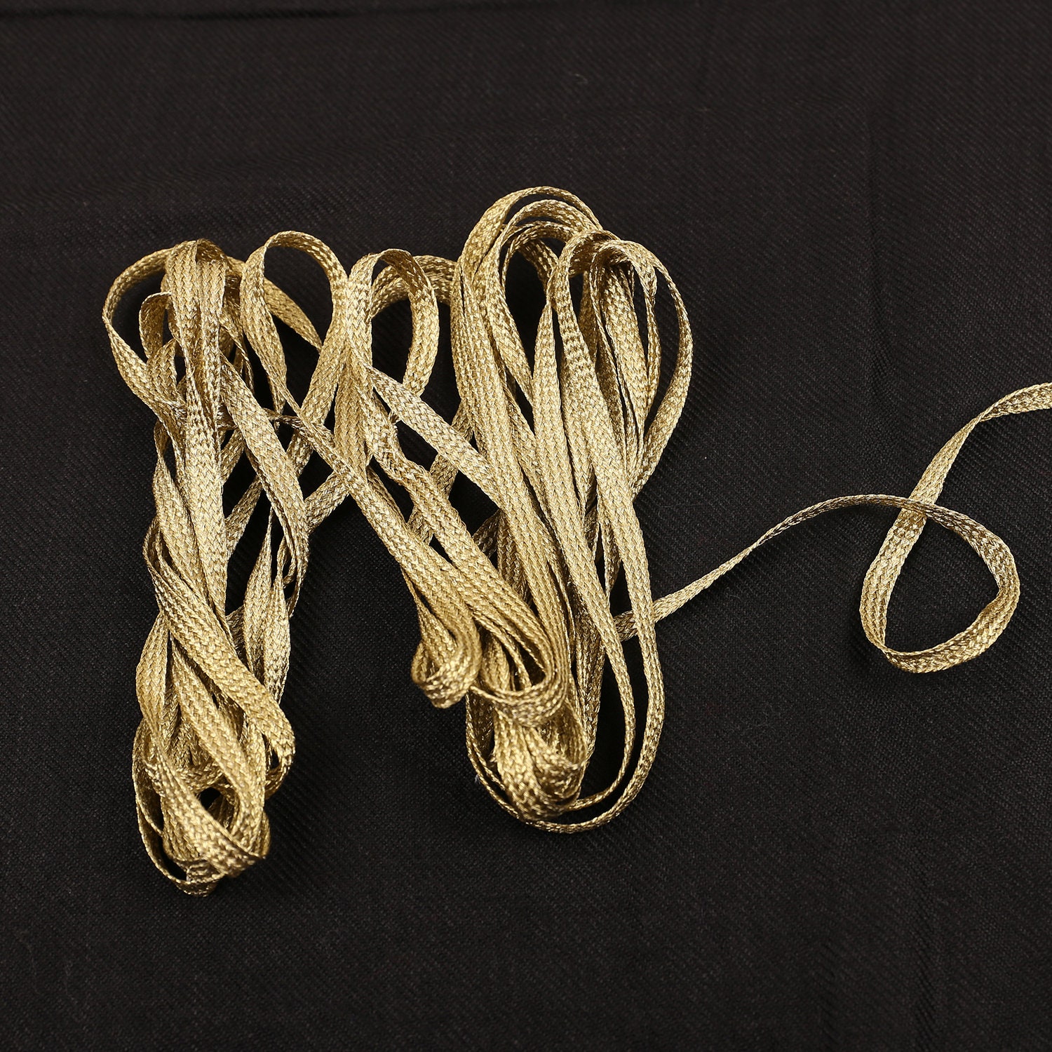 100 Meter 3mm Light Metallic Twisted Cord Gold Twisted Cord Etsy