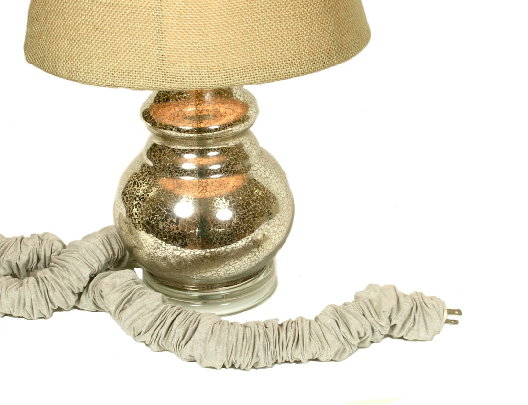 Lt Grayish Tan Linen Lamp Cord Cover Fabric Cord Cover 9ft X Etsy