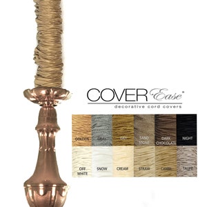 Cord Cover and Chain Cover with Hook & Loop Removable Cover 4 ft or 6 ft 11 colors