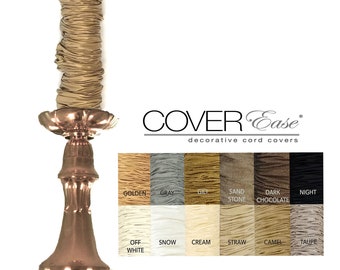 Cord Cover and Chain Cover with Hook & Loop Removable Cover 4 ft or 6 ft 11 colors