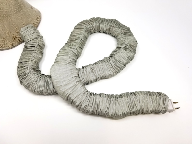 Gray 9 Ft X 2 in Lamp Cord Cover Fabric Cord Cover Cord Etsy