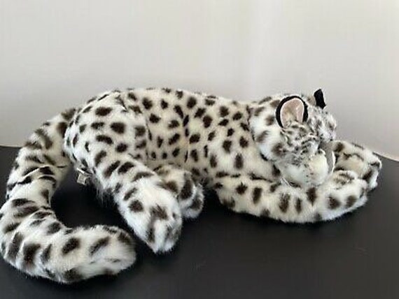 Folkmanis Snow Leopard 36 Hand Puppet White Black New With - Etsy