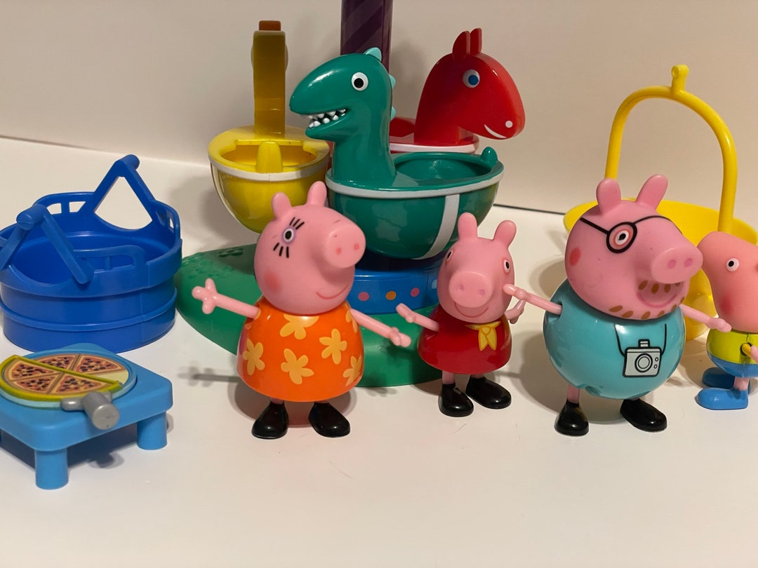 Peppa Pig Merry Go Round Carousel Fun Fair 2003 With Peppa Etsy