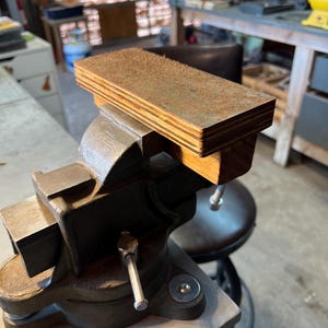 Leather Strop for Knife Sharpening – Vice-Mount Design with Polishing Compound