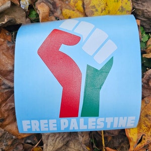 Free Palestine Car Decal/Palestine Sticker/Gaza Support Vinyl Sticker/Palestine Laptop Sticker/Bottle Decal for Gaza Palestine