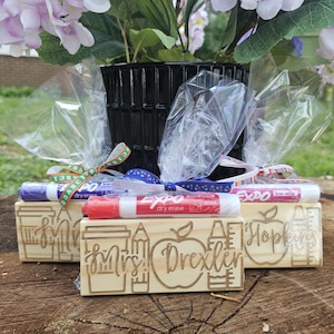 Personalized Dry Erase Board Eraser Chalkboard | Teacher Gifts | Gift for Principal Teacher Daycare Assistant Professor | Appreciation Week
