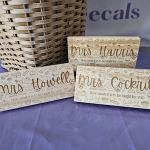 Personalized Dry Erase Board Eraser Chalkboard | Teacher Gifts | Gift for Principal Teacher Daycare Assistant Professor | Name Engraved