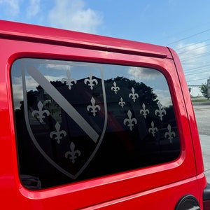 Bosnië-Jeep Wrangler-sticker/Ljlijani za dzip/Bosanski Grb Shield Bosnisch ontwerp/SUV-raamsticker/fleur de lis-sticker vinyl