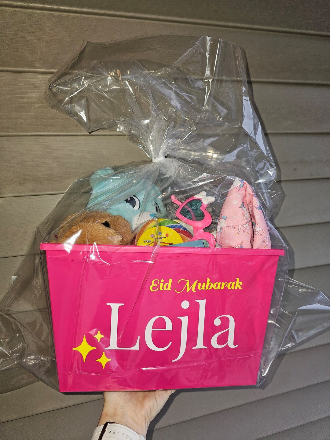 Personalized Eid Gift Basket/custom Eid Bucket/bajram Gift Basket/kids Gift Basket/eid Surprise