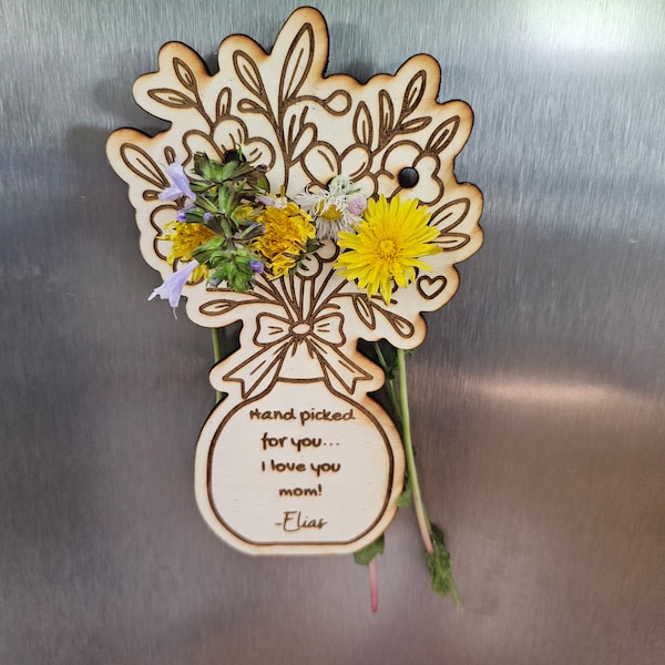 Flower Holder Magnet/Mother's Day Present/Grandma Nana Grandmother Mama Mommy Gifts for Her/Teacher Appreciation Decor Gift Display