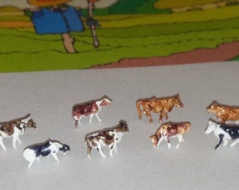 n scale cows