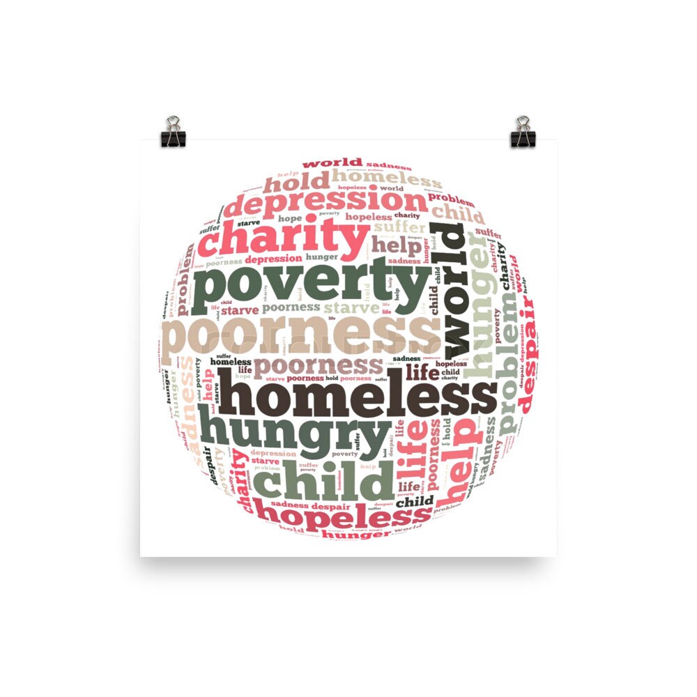 Poverty Art Print Poster - Etsy