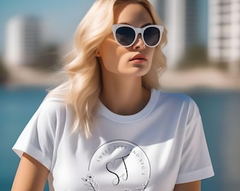 Gildan White T-shirt Mockup, Digital Download, White Mockup Tee, for Woman, teens, girls