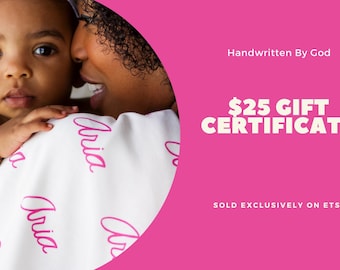 Gift Certificate For 25 Dollars | Printable Gift Card for the Perfect Gift