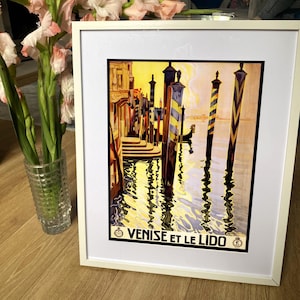 Venice Poster: Vintage Italian Tourism Travel Print