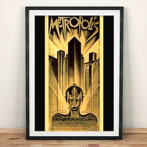 Metropolis Poster: Fritz Lang Science Fiction Movie Cinema Print