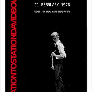 David Bowie Poster: Station to Station 1976 Concert Tour - Etsy