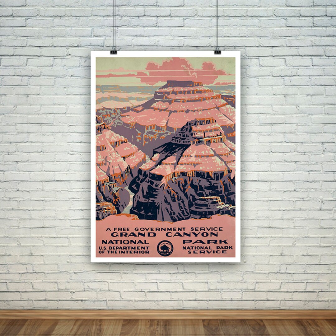 Grand Canyon Poster: Vintage American Travel Print - Etsy