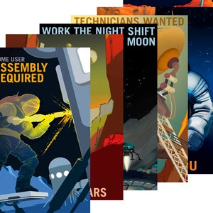 NASA Posters: Explorers Wanted Series, Complete Collection