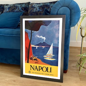 Napoli Poster: Vintage Italy Travel Print