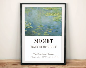 Claude Monet Poster: Impressionist Art Gallery Exhibition Print