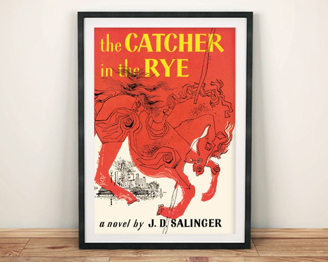 Catcher in the Rye Poster JD Salinger Book Cover Print Etsy Canada