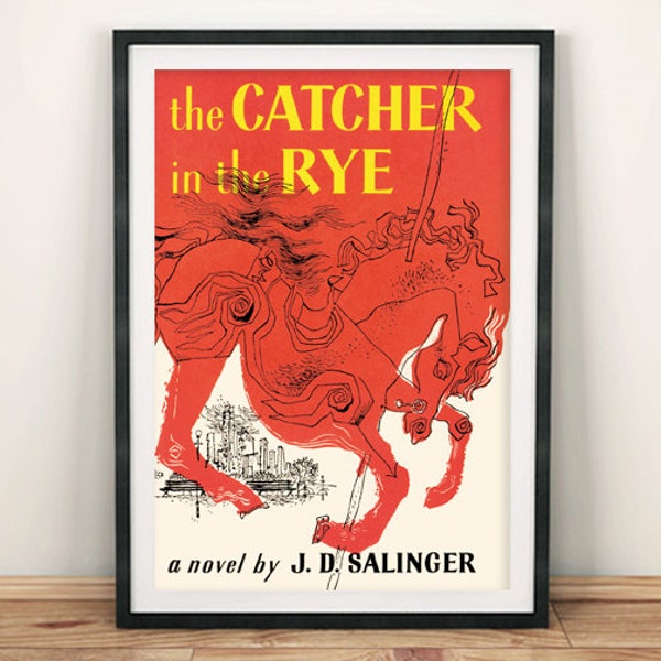 Catcher in the Rye Poster: JD Salinger Bucheinband Print