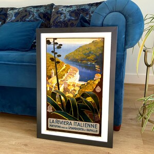 Italian Riviera Poster: Vintage Italy Travel Print