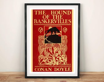 Sherlock Holmes Poster: Hound of the Baskervilles Book Cover Art Print