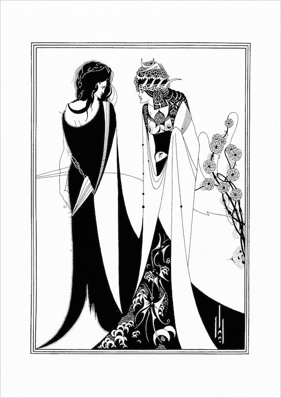 Aubrey Beardsley Prints: Salome and Other Art Illustrations - Etsy