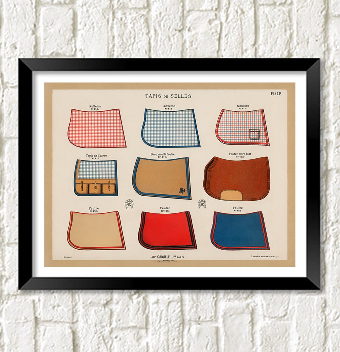 Tapis De Selle Origine Classique - Marine - PADDOCKSports