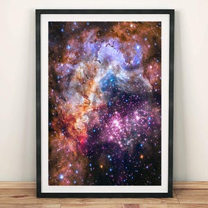 NASA Space Photograph: Hubble Westerlund Galaxy Poster