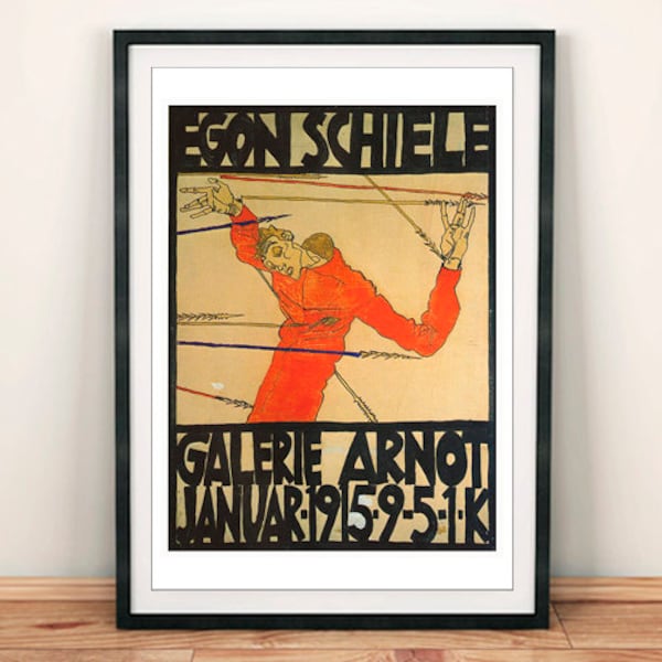 Egon Schiele Affiche: Art Gallery Exhibition Print