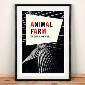 Animal Farm Poster: Vintage George Orwell Book Cover Art Print