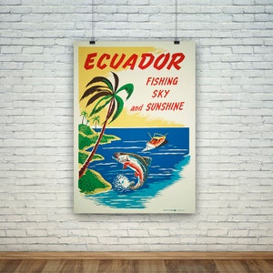 Ecuador Prints: Vintage South American Travel Posters image 1