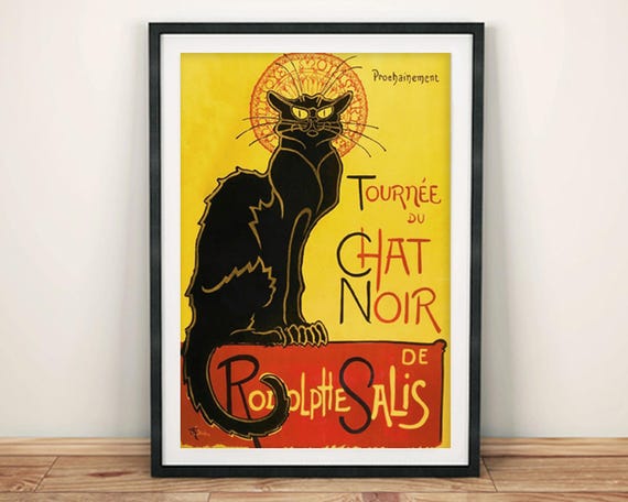 Tournee Du Chat Noir Poster: Vintage French Art Print - Etsy