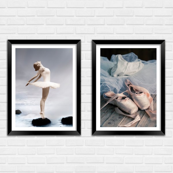 Ballet Prints: Ballerina Shoes Photo Art Posters