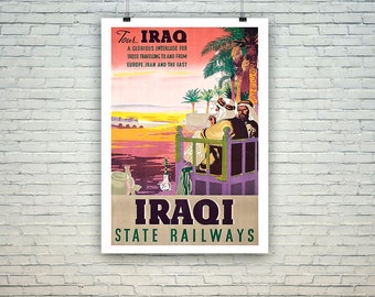Iraq Posters: Vintage State Railways Travel Posters