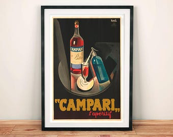 Campari Prints: Vintage Drinks Advert Posters