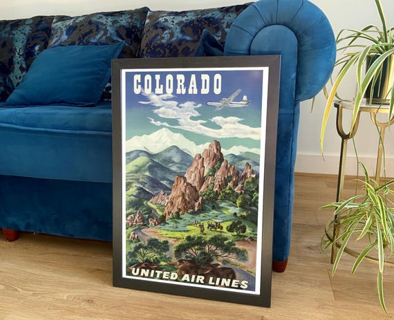 Colorado Poster: Vintage American Travel Print