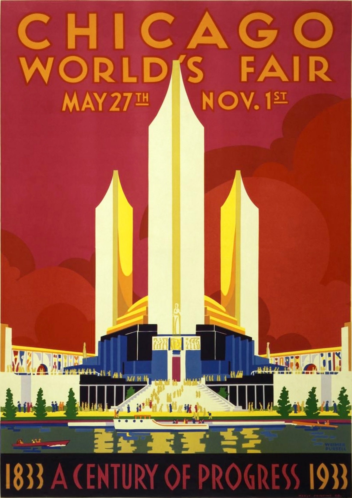 アール・デコ　vintage poster アールデコ